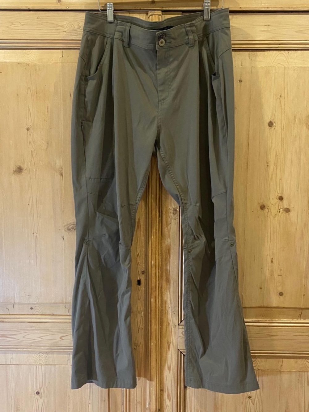 Prana Hiking Pants Womens 18W Cargo Green Halle Convertible